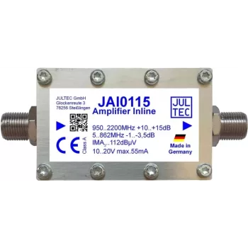 JULTEC SAT inline zosilňovač JAI0115 15dB s diaľkovým napájaním