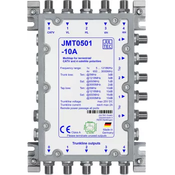 Jultec JMT0501-10A multi-tap rozbočovač, 5 odbočiek, pasívny, 10 dB
