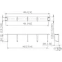 METZ CONNECT 19 palcov 1U 75 mm patch panel RAL 9005 čierna 130894-03-29-E