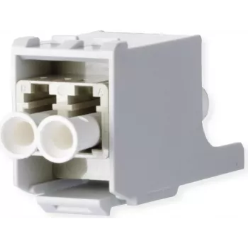 METZ CONNECT OpDAT LC duplex multimódový modul, keramická ferula, béžová