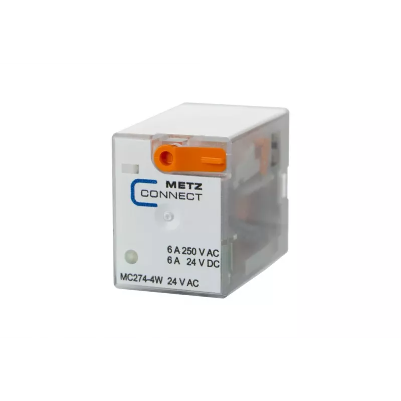 METZ CONNECT BTR NETCOM priemyselné relé 4PDT 24VAC 7A zásuvné relé 110017101407