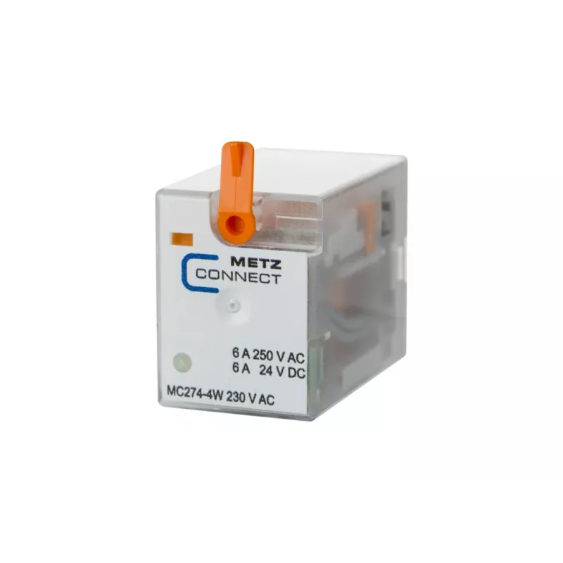 METZ CONNECT relé 274 230VAC 4PDT LED priemyselné zásuvné relé 110017051407