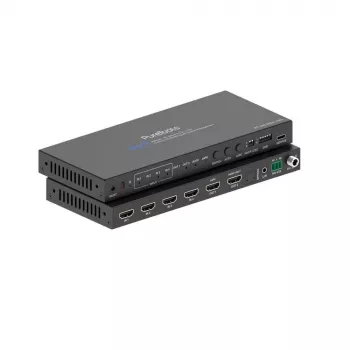 PureLink 4x1 HDMI 2.1 prepínač - 48Gbps - 8K 60Hz 4:2:0 12-bit audio de-embedding a KVM prepínač - 4-portový