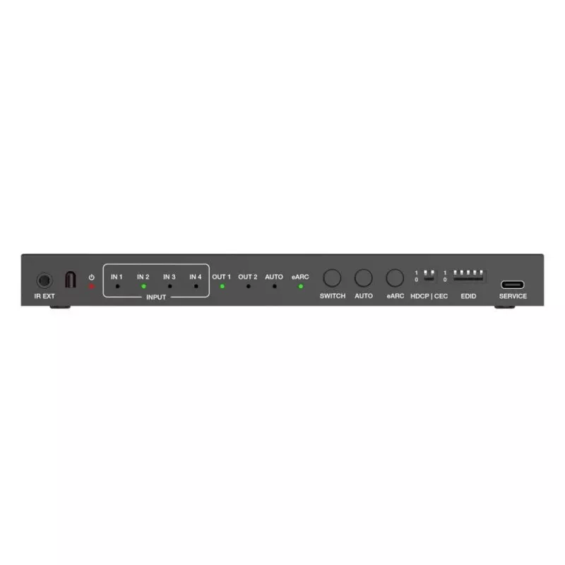 PureLink 4x1 HDMI 2.1 prepínač - 48Gbps - 8K 60Hz 4:2:0 12-bit audio de-embedding a KVM prepínač - 4-portový