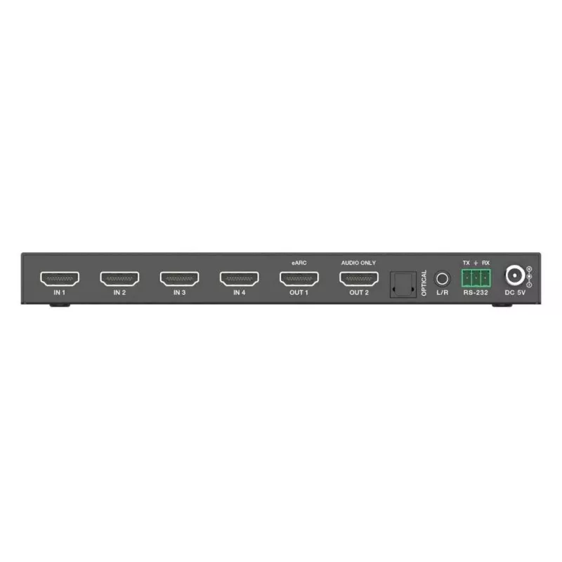 PureLink 4x1 HDMI 2.1 prepínač - 48Gbps - 8K 60Hz 4:2:0 12-bit audio de-embedding a KVM prepínač - 4-portový