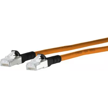 METZ CONNECT 130845A001-E sieťový kábel 10 m Cat6a SF/UTP (S-FTP) RJ45 oranžová