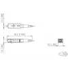 METZ CONNECT SC/APC OS2 Single Mode patch kábel, zelená, 2m, balenie 20 ks