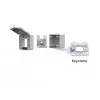 METZ CONNECT IP44 nástenné puzdro sivé pre Keystone modul 1309470003KI