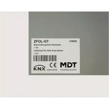 MDT označovacia fólia pre Glass Push-button Plus ZFOL-GT