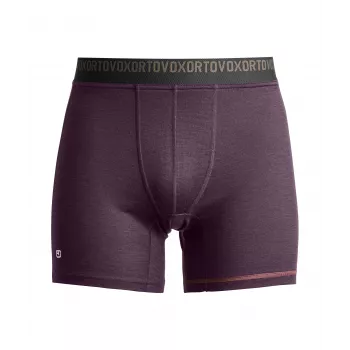 Ortovox 185 Rock N Wool boxerky - Dark Wild Berry, veľkosť L