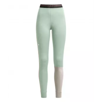 Ortovox 185 Rock N Wool Long Pants dámske termo spodky - Green Acid, veľkosť S