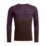Ortovox 185 Rock N Wool Long Sleeve - Dark Wild Berry, veľkosť S