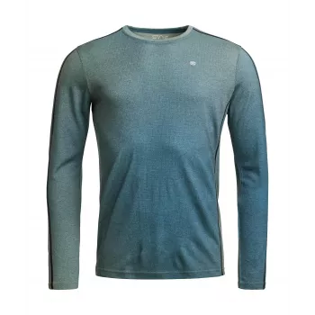Ortovox 185 Rock'N'Wool Print LS spodná vrstva - AOP Green Sage, XL