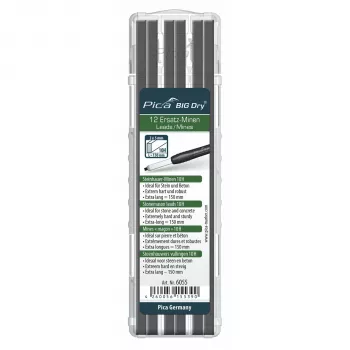 Pica BIG DRY tuhy pre kamenárov 10H - balenie 12 ks, 2x5 mm, grafit