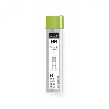PICA-MARKER Pica Fine-Dry náhradné tuhy HB - 12 tuh, 0,9 mm, grafit, čierna