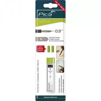 Pica Fine-Dry náhradné tuhy H - 10 grafitových tuh 0,9 mm 125 mm