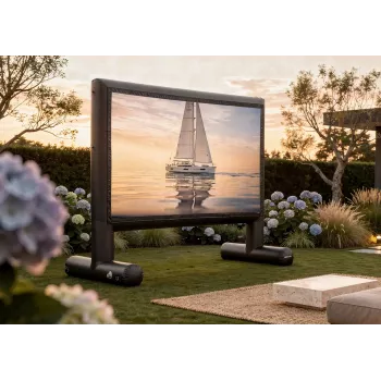 Celexon Inflatable Outdoor Projection Screen Professional INF 100, 100 palcov 16:9, viditeľná plocha 222 x 125 cm, kompatibilné s 4K-UHD