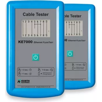 Kurth Electronic KE7000 UTP/STP tester káblov modrý
