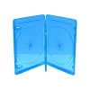 MEDIARANGE BOX38-4-30 obal jewel - 4 disky - modrý - priehľadný - plast - 120 mm - chránený proti prachu - odolný voči poškriabaniu