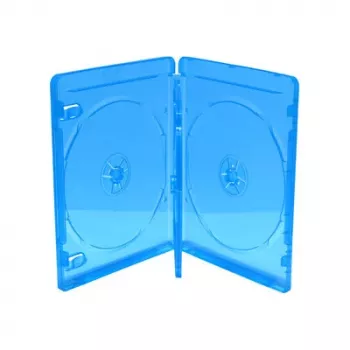 MEDIARANGE BOX38-4-30 obal jewel - 4 disky - modrý - priehľadný - plast - 120 mm - chránený proti prachu - odolný voči poškriabaniu