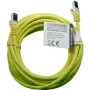 IT-BUDGET Full Copper Premium patch kábel - Flex AWG 26 - Cat.8.1 - 2000 MHz - bez halogénov - PoE+ - 40 Gbit - žltý - 5 m