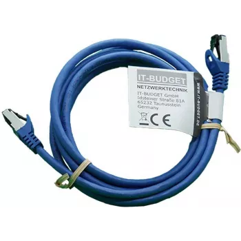 IT-BUDGET Full Copper Premium patch kábel - Flex AWG 26 - Cat.8.1 - 2000 MHz - bez halogénov - PoE+ - 40 Gbit - modrý - 3 m (90ITBFLEX81PK3B)