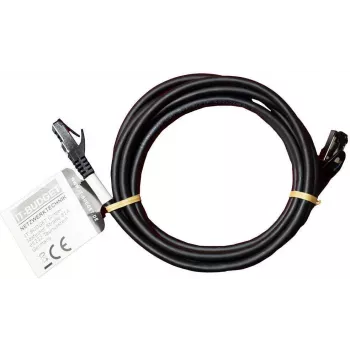 IT-BUDGET Full Copper Premium patch kábel - Flex AWG 26 - Cat.8.1 - 2000 MHz - bez halogénov - PoE+ - 40 GBit - čierny - 3 m