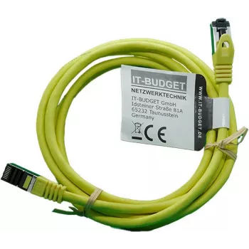 IT-BUDGET Full Copper Premium patch kábel - Flex AWG 26 - Cat.8.1 - 2000 MHz - bez halogénov - PoE+ - 40 Gbit - žltý - 2 m (90ITBFLEX81PK2Y)