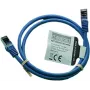 IT-BUDGET Full Copper Premium patch kábel - Flex AWG 26 - Cat.8.1 - 2000 MHz - bez halogénov - PoE+ - 40 Gbit - modrý - 1 m