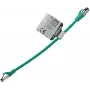 IT-BUDGET Full Copper Premium patch kábel - Flex AWG 26 - Cat.8.1 - 2000 MHz - bez halogénov - PoE+ - 40 Gbit - zelený - 0,5 m (90ITBFLEX81PK050GR)