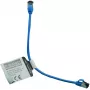 IT-BUDGET Full Copper Premium Patchkabel - Slim AWG 28 - Cat.8.1 - 2000 MHz - bez halogénov - PoE+ - 40 GBit - modrá - 0,25 m
