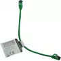 IT-BUDGET Full Copper Premium Patchkabel - Slim AWG 28 - Cat.8.1 - 2000 MHz - bez halogénov - PoE+ - 40 GBit - zelená - 0,50 m