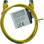 IT-BUDGET Full Copper Premium Patchkabel - Slim AWG 28 - Cat.8.1 - 2000 MHz - bez halogénov - PoE+ - 40 Gbit - žltá - 1 m