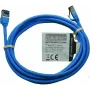 IT-BUDGET Full Copper Premium Patchkabel - Slim AWG 28 - Cat.8.1 - 2000 MHz - bez halogénov - PoE+ - 40 Gbit - modrá - 3 m