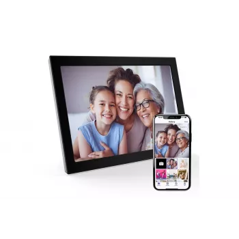 XORO 10,1 palca WiFi digitálny fotorámik s multitouch IPS displejom, 16 GB, čierny
