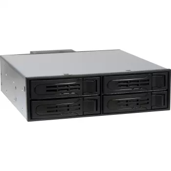 Inter-Tech IPC ST-5244 4-Bay 2,5 palca SATA/SAS Hot-Swap mobilný rám pre 5,25 palcovú pozíciu, čierny