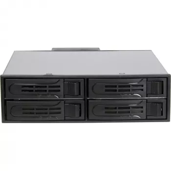 Inter-Tech IPC ST-5244 4-Bay 2,5 palca SATA/SAS Hot-Swap mobilný rám pre 5,25 palcovú pozíciu, čierny