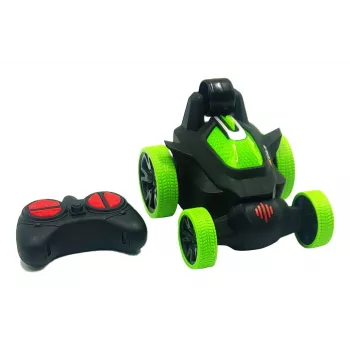 Mad Monkey RC stunt auto 2,4 GHz 360° prevraty zelená/čierna