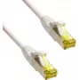 IT-BUDGET Full Copper Premium patch kábel - Super Flex TPE - Cat.6A - s Cat.7 káblom - 600 MHz - bezhalogénový - PoE+ - 10GBit - biely - 0,15 m (90ITBFLEX6A7PK015W)