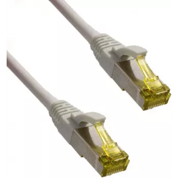 IT-BUDGET Full Copper Premium patch kábel - Super Flex TPE - Cat.6A - s Cat.7 káblom - 600 MHz - bezhalogénový - PoE+ - 10GBit - sivý - 1,5 m