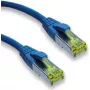 IT-BUDGET Full Copper Premium patch kábel - Super Flex TPE - Cat.6A - s Cat.7 káblom - 600 MHz - bezhalogénový - PoE+ - 10GBit - modrý - 3 m