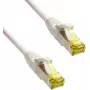 IT-BUDGET Full Copper Premium patch kábel - Super Flex TPE - Cat.6A - s Cat.7 káblom - 600 MHz - bezhalogénový - PoE+ - 10GBit - biely - 1,5 m