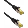 IT-BUDGET Full Copper Premium patch kábel - Super Flex TPE - Cat.6A - s Cat.7 káblom - 600 MHz - bezhalogénový - PoE+ - 10GBit - čierny - 0,50 m