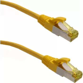 IT-BUDGET Full Copper Premium patch kábel - Super Flex TPE - Cat.6A - s Cat.7 káblom - 600 MHz - bezhalogénový - PoE+ - 10GBit - žltý - 1 m (90ITBFLEX6A7PK1Y)