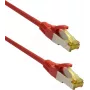 IT-BUDGET Premium patch kábel Super Flex TPE Cat.6A s Cat.7 káblom 600 MHz bezhalogénový PoE+ 10 Gigabit červený 3 m