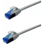 IT-BUDGET Full Copper Premium patch kábel - Slim AWG 28 - Cat.6A - 500 MHz - bezhalogénový - PoE++ - 10 Gbit - sivý - 1,5 m