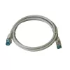 IT-BUDGET Full Copper Premium patch kábel - Cat.6A - 500 MHz - bez halogénov - PoE+ - AWG 26/7 - sivý - 0,50 m
