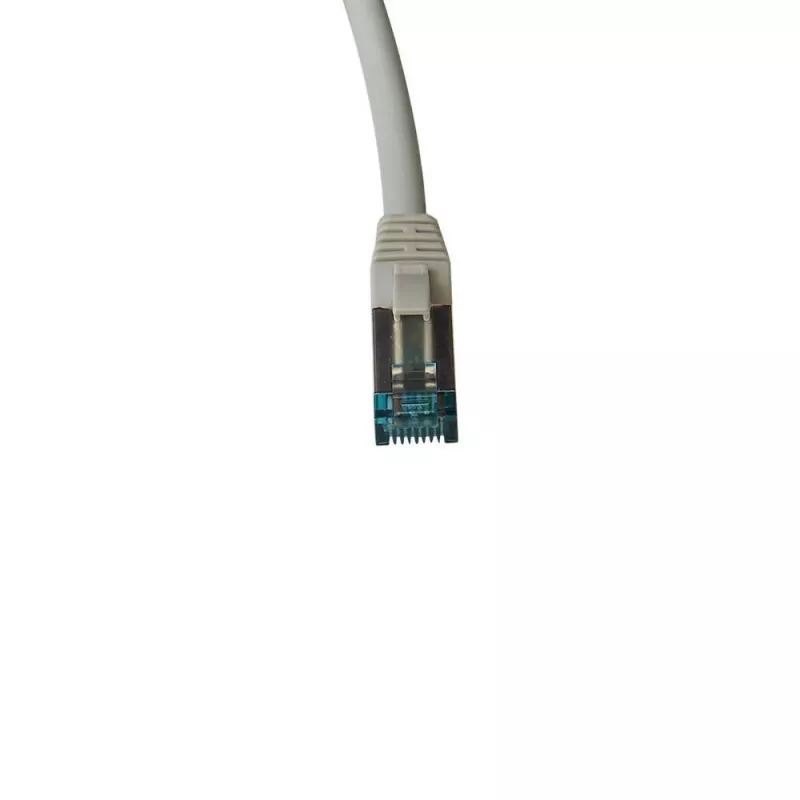 IT-BUDGET Full Copper Premium patch kábel - Cat.6A - 500 MHz - bez halogénov - PoE+ - AWG 26/7 - sivý - 0,50 m
