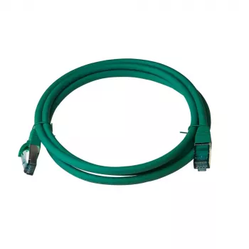 IT-BUDGET Full Copper Premium patch kábel Cat.6A 500 MHz LSZH PoE+ AWG 26/7 zelený 1,5 m