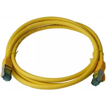 IT-BUDGET Full Copper Premium patch kábel Cat.6A 500 MHz LSZH PoE+ AWG 26/7 žltý 7,50 m